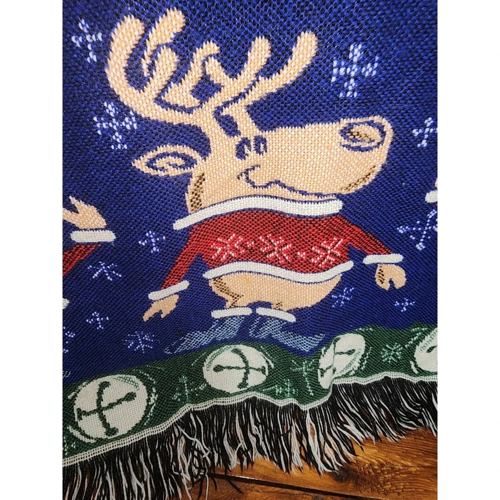 Woven reindeer Holiday‎ Throws Blanket